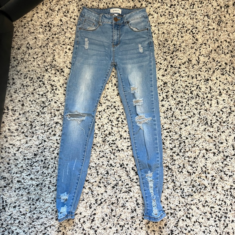 Bamboo skinny jeans